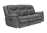 Coaster Conrad Upholstered Motion Sofa Cool Grey Model 650354